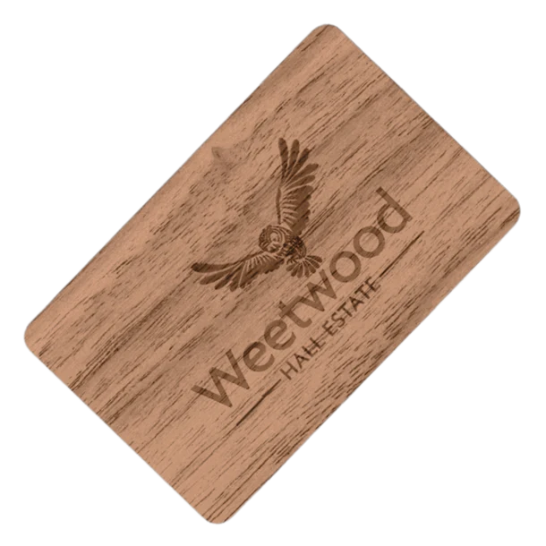 Laser Wood RFID Hotel Room Cards